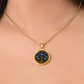 Celtic Tree of Life Pendant Necklace - Aster September Birth Flower Jewelry