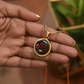 Red Rose Necklace - June Birth Flower Pendant Jewelry
