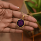 Purple Celtic Knot Necklace - Romantic Pendant Jewelry