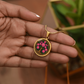 Celtic Tree of Life Pendant Necklace - Peony November Birth Flower Jewelry