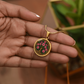 Celtic Tree of Life Pendant Necklace - Rose June Birth Flower Jewelry