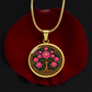 Celtic Tree of Life Pendant Necklace - Peony November Birth Flower Jewelry