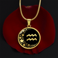 Aquarius Zodiac Pendant Necklace