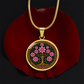 Celtic Tree of Life Pendant Necklace - Cosmos October Birth Flower Jewelry