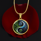 Nature & Circuit Yin Yang Pendant Necklace