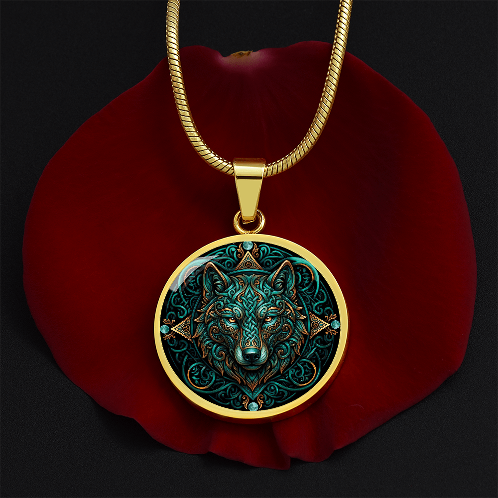 Celtic Wolf Necklace - Symbolizing Guardianship and Protection