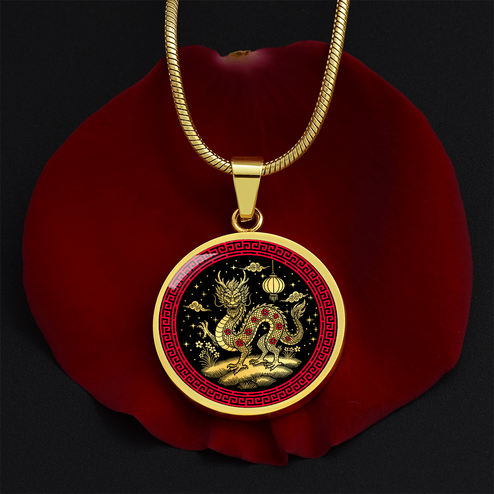 Dragon Necklace - Chinese Zodiac Charm Pendant