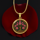 Celtic Tree of Life Pendant Necklace - Rose June Birth Flower Jewelry