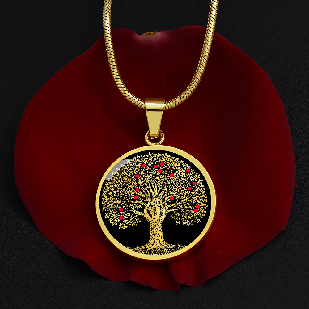 Apple Tree Necklace - Symbolic Jewelry