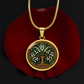 Celtic Tree of Life Pendant Necklace - Lily of the Valley May Birth Flower Jewelry