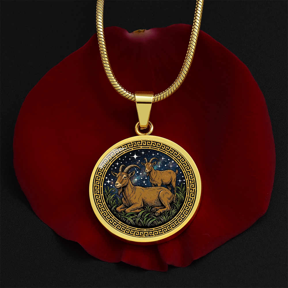 Goat Necklace - Couples Chinese Zodiac Animal Pendant Jewelry