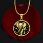 Elephant Necklace, Good Luck Charm Pendant, Spirit Companion Jewelry Gifts, Engraved Gold Elephant Valentines Gift & Mothers Day Necklace