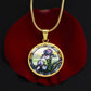 Purple Iris Necklace