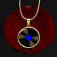 Vinyl Record Necklace Gold - Personalized Music Pendant - Music Theme Gifts For Her or Him - Silver Record Pendant Necklace For Woman or Men