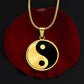 Yin Yang Necklace, Gold Yin Yang Pendant, Yin and Yang Jewelry, Spiritual Jewelry, Chinese Balance Necklace,