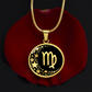 Virgo Zodiac Pendant Necklace