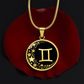 Gemini Zodiac Pendant Necklace