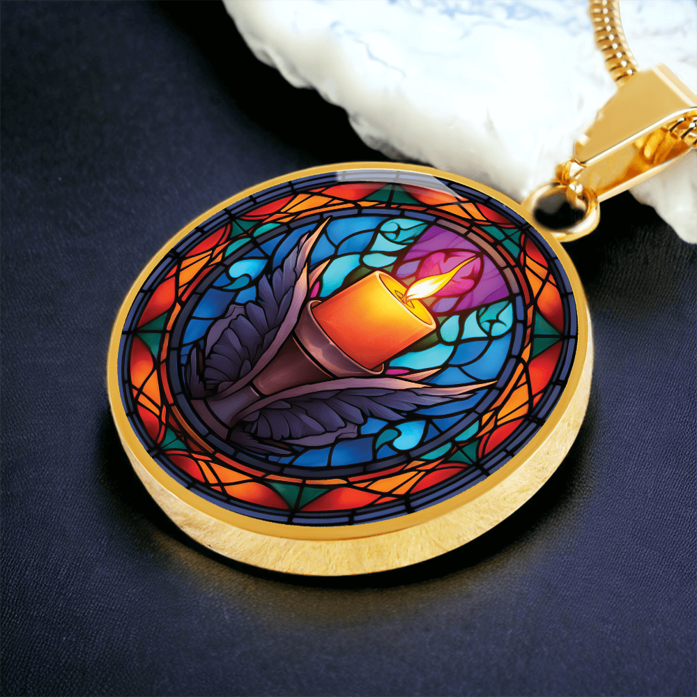 Advent Candle Necklace - Christian Pendant Jewelry
