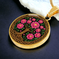 Celtic Tree of Life Pendant Necklace - Peony November Birth Flower Jewelry