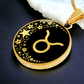 Taurus Zodiac Pendant Necklace