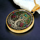 Gold Yggdrasil Tree of Life Necklace Pendant