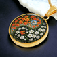 Daffodil Yin Yang Necklace - March Birth Month Flower Pendant Jewelry