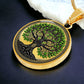Yggdrasil Tree of Life Necklace is The Perfect Gift for Family Growth & Connection. Engraved Personalized Gold Plated Tree of Life Pendant.