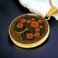 Celtic Tree of Life Pendant Necklace - Marigold October Birth Flower Jewelry