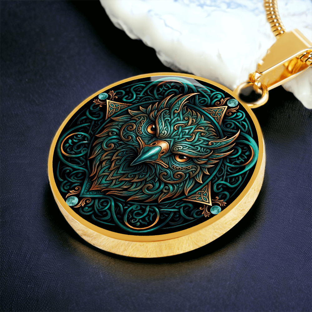 Celtic Hawk Necklace – Symbolizing Vision and Spiritual Guidance