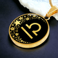 Libra Zodiac Pendant Necklace