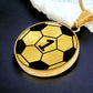 Soccer Necklace Gold - Silver Soccer Ball Pendant - Football Necklace For Mom or Dad - Soccer Jewelry For Girl & Boy - Soccer Charm Necklace