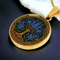 Celtic Tree of Life Pendant Necklace - Larkspur July Birth Flower Jewelry