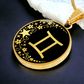 Gemini Zodiac Pendant Necklace