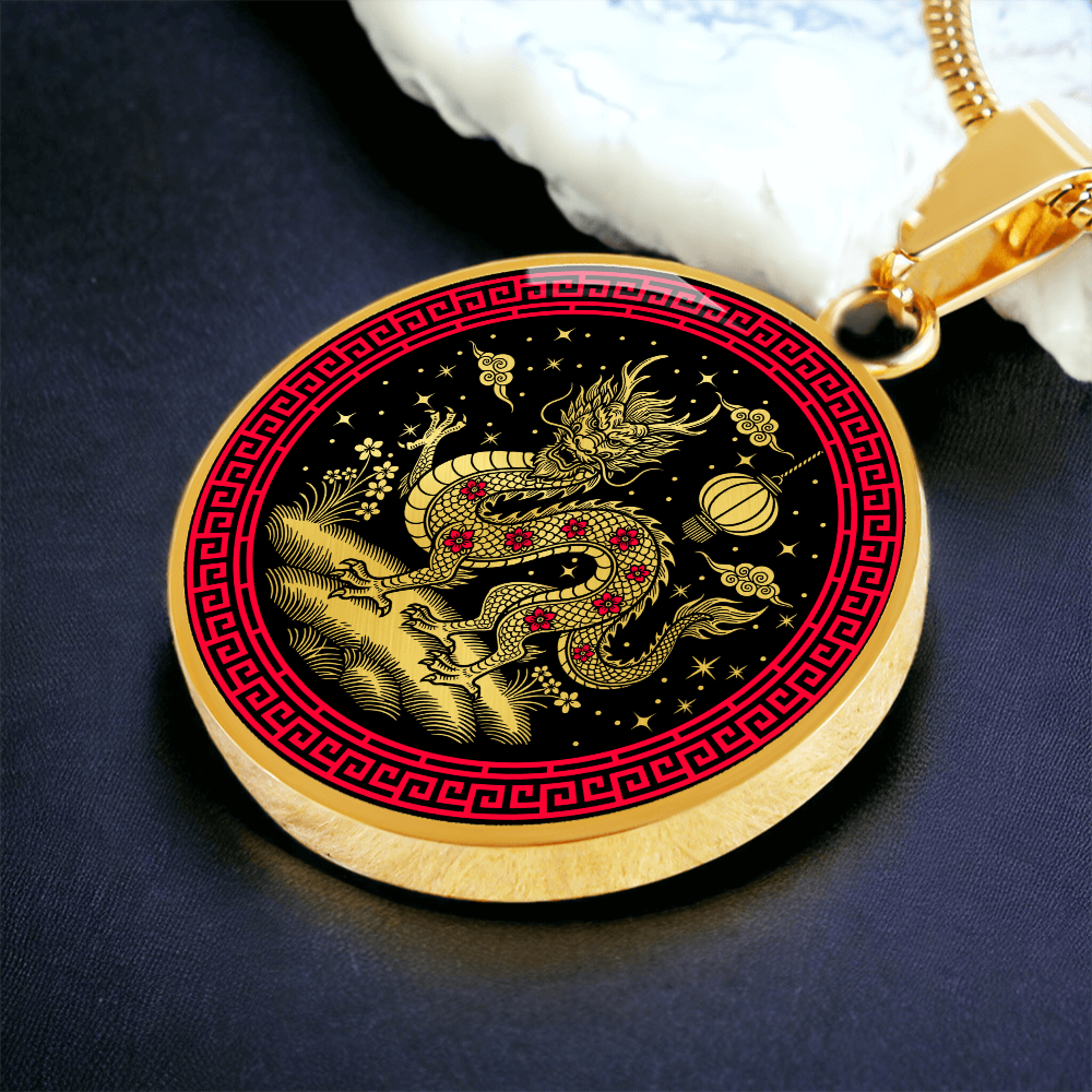 Dragon Necklace - Chinese Zodiac Charm Pendant
