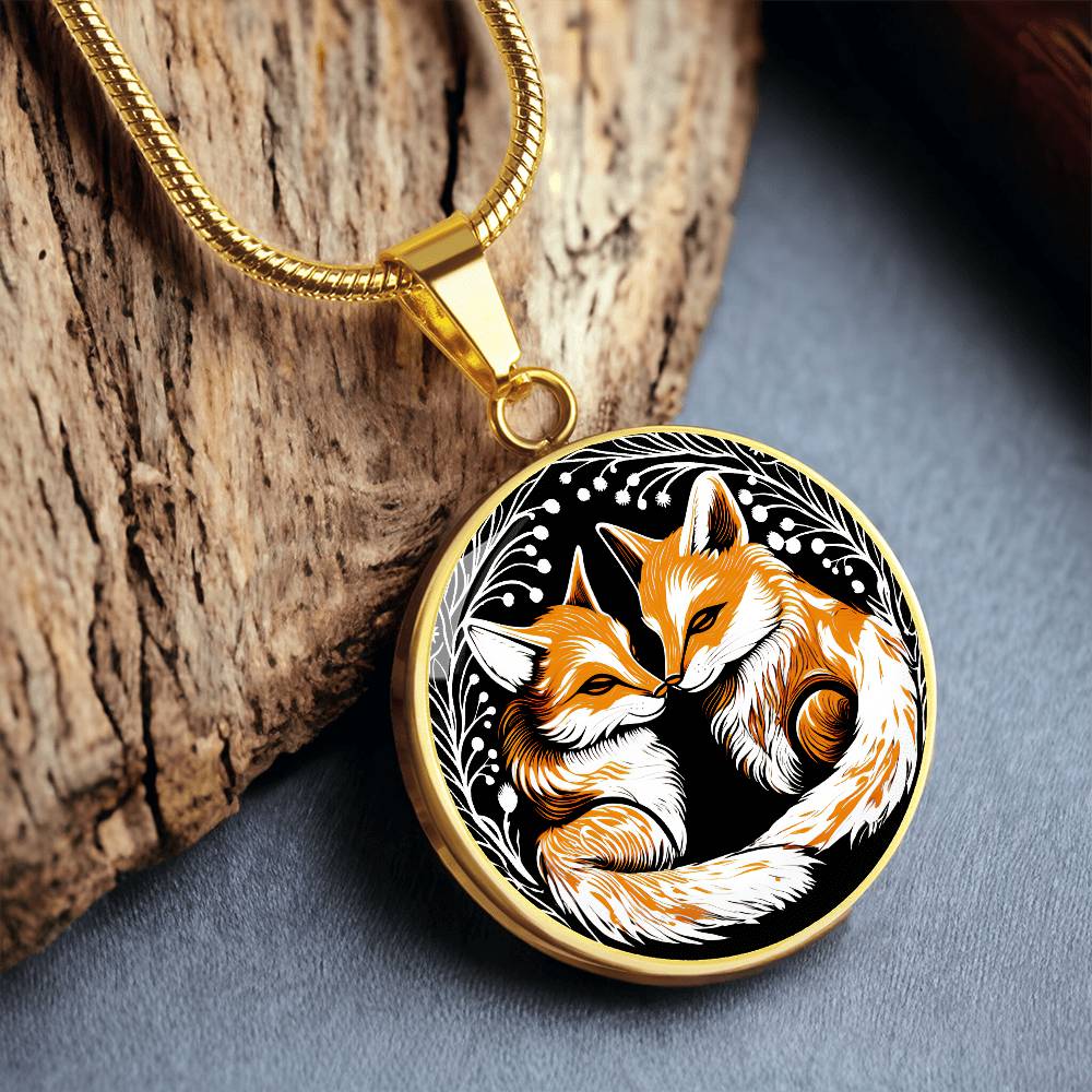 Golston Cute fox pendant necklace for girls and ladies 18K India | Ubuy