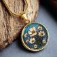 Cosmos Pendant Necklace - October Birth Flower Jewelry