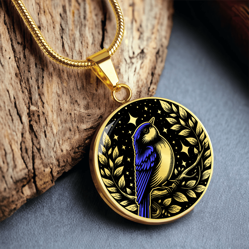 Eastern Bluebird Necklace