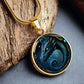 Loch Ness Monster Pendant Necklace, Nessie Fantasy Jewelry Gift, Plesiosaur Dinosaur Birthday Gifts, Folklore Merch Name Necklace Gold