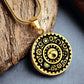 Steampunk Necklace, Personalized Steam Punk Jewelry Gift For Halloween & Cosplay, Engravable Gold Gear Charm Pendant Gift For Her or Him