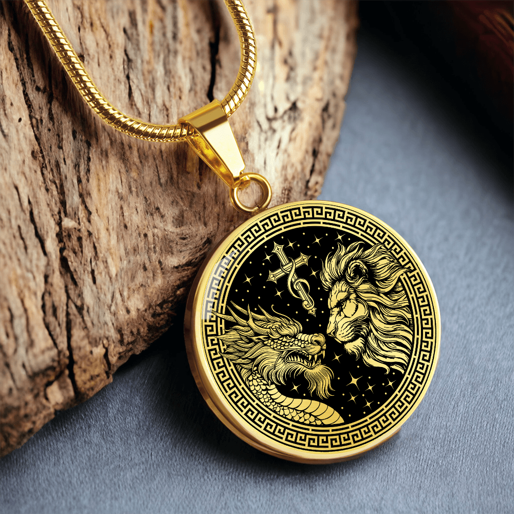 Dragon and Lion Necklace