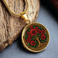 Celtic Tree of Life Pendant Necklace - Poppy August Birth Flower Jewelry