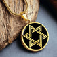 Gold Star of David Necklace