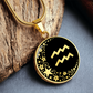 Aquarius Zodiac Pendant Necklace