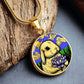 Bunny Necklace, Engraved Water Lily Pendant, Personalized July Birth Month Flower Jewelry, Gold Floral Waterlily Charm, Animal Lover Gift