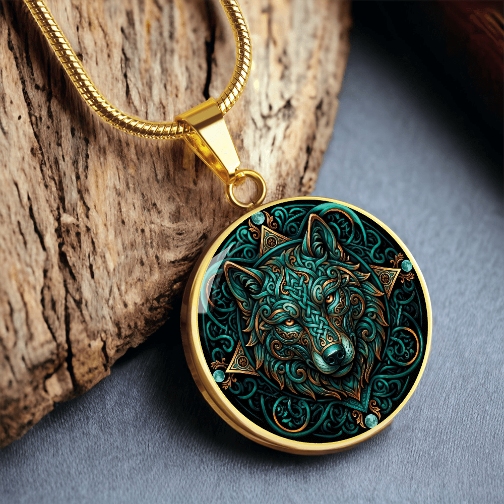 Celtic Wolf Necklace - Symbolizing Guardianship and Protection