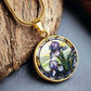 Purple Iris Necklace