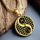 Pisces & Capricorn Necklace, Yin Yang Couples Zodiac Jewelry
