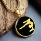Retro Gymnastics Necklace Gymnast Pendant