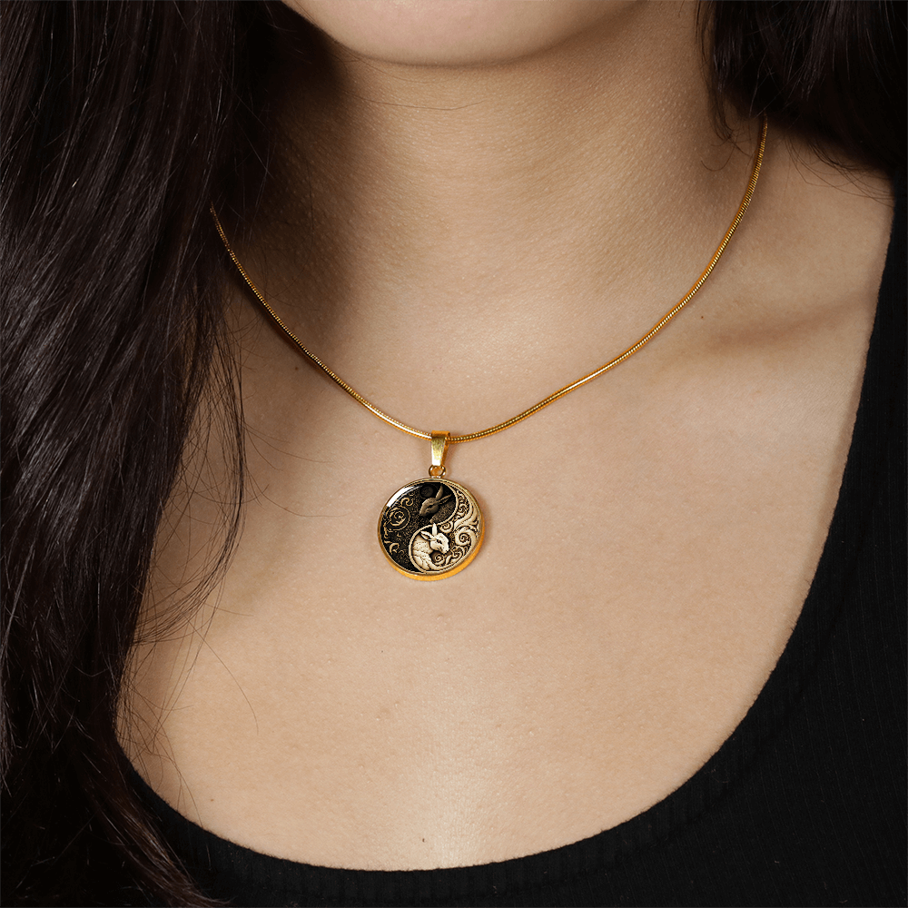 Yin Yang Rabbit Necklace