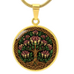 Celtic Tree of Life Pendant Necklace - Honeysuckle June Birth Flower Jewelry